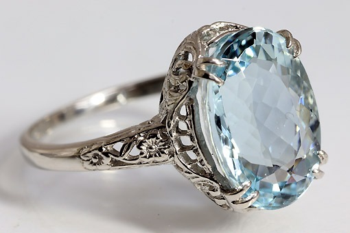 in1175kj059【アクアマリン 5．00cts】Pt900ダイヤモンドリング