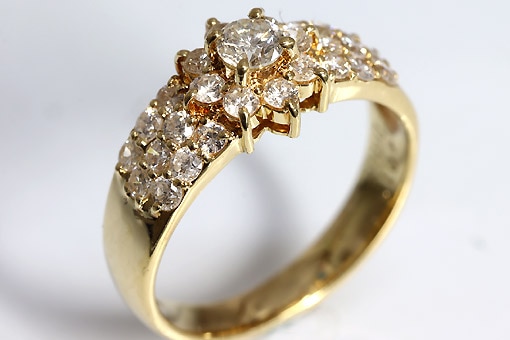 S1-j227-4【ダイヤモンド 0.80cts】K18ダイヤモンドリング