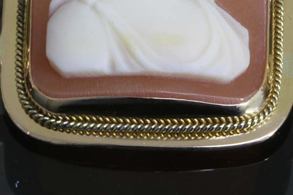 A303-14z0277【7つのカメオ】K18ブレスレット