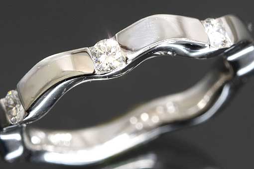 A474-17n0159【ダイヤモンド 0.18cts】Pt900リング