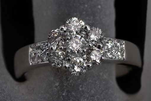 H1-19z0079【ダイヤモンド0.75cts】Pt900リング