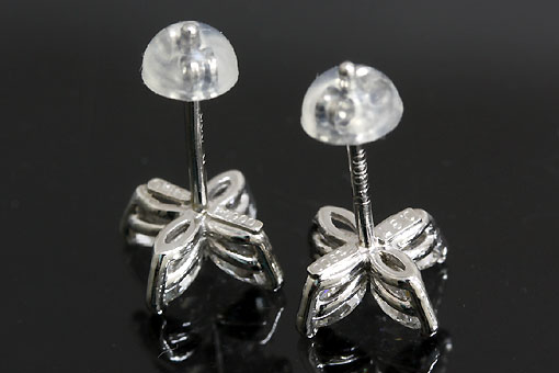 ダイヤモンド　Pt900　ピアス A558-21n0051【ダイヤモンド0.37cts×2】Pt900ピアス