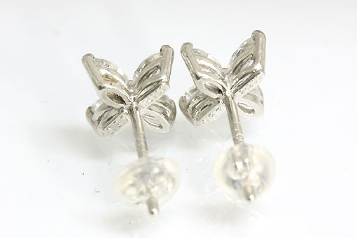 A558-21n0051【ダイヤモンド0.37cts×2】Pt900ピアス