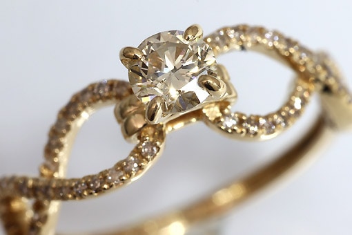 A583-24n0075【ダイヤモンド 0.55cts】K18ダイヤモンドリング