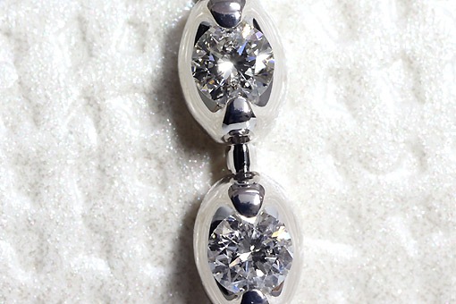 A402-16g0058【ダイヤモンド2.00cts】K18WGブレスレット