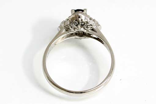 A489-18n0008【アレキサンドライト0.51cts】ダイヤPt900リング