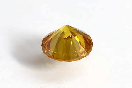 天然オレンジサファイア ルース 0.278ct 約3mm×4mm ソーティング付き 