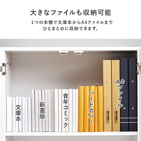 ビック ブックシェルフ｜VKB-7277｜ホコリや日焼けから収納物を守る