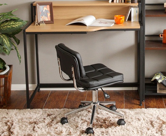 コンパクトデスクチェア｜RKC-301｜キャスター付き｜昇降機能付き