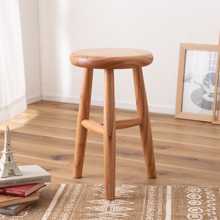 マルチウッドスツール｜GT-414｜丸みを帯びた形が特徴的なウッド