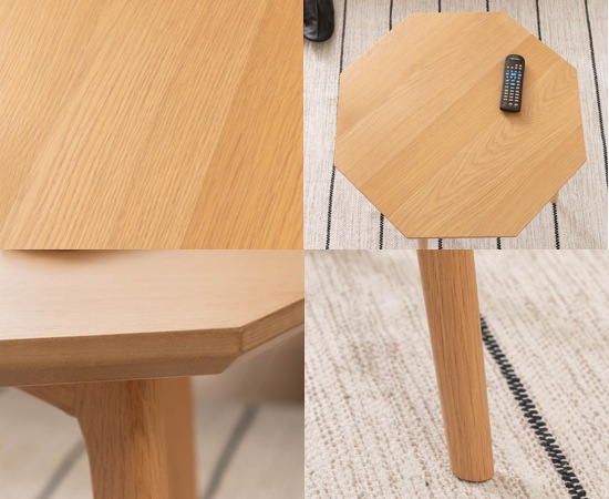 ガゼル オクタゴンテーブル｜MTK-325NA｜北欧スタイル｜ウッド