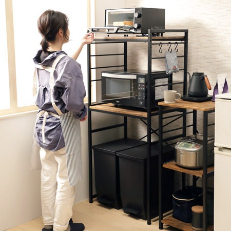 Like Vintage】ごみ箱上ラック｜VGR-T2｜デッドスペースを有効活用
