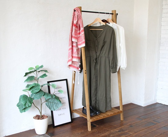 ラシック】ハンガーラック｜衣類収納｜おしゃれ｜北欧風｜ヴィンテージ
