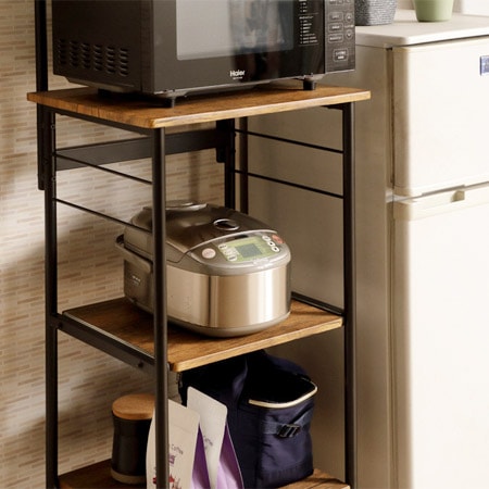 Like Vintage】レンジワゴン｜VKW-50｜レンジやトースターをまとめて