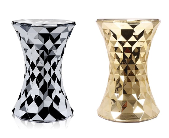 Kartell STONE カルテル ストーン スツール アンバー ① Stone/ストーン スツール クローム ［Kartell・カルテル