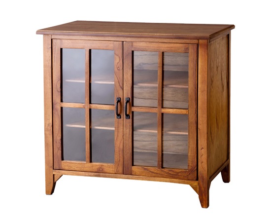 木製キャビネット ガラス扉 引き出し3段 timber land＜25ｂ17＞ 木製キャビネット ガラス扉 引き出し3段 timber land＜25b17＞