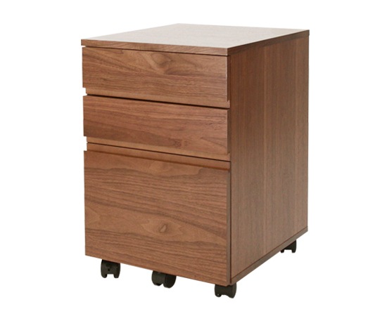 ウォールナットチェスト(W400)｜K-2315BR/｜デスク｜サイドチェスト