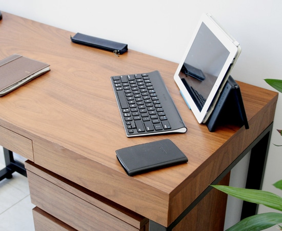 ウォールナットデスク（W1100）｜T-2546BR/｜デスク｜高級感｜机