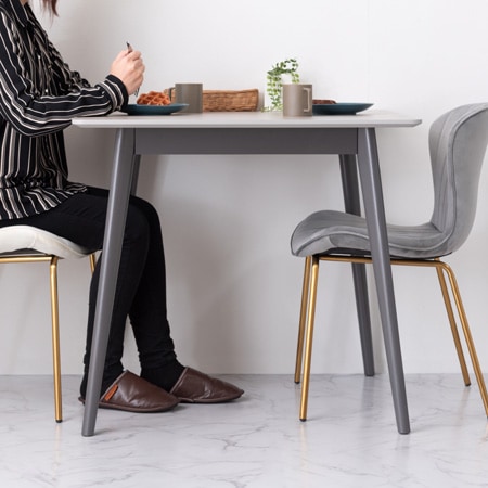 WITTMANN/マディソン/スクエアテーブル/タモ材×ステンレス