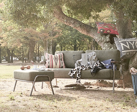 AZ】ワイドソファ｜ゆったりと座れる｜カラーによって違う素材