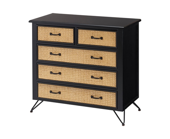 チャーリー】チェスト｜ラタン素材のベージュが目を引くチェスト。｜2