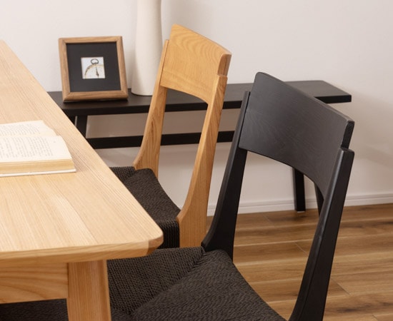 ダイニングチェア ブラック　ペーパーコード 北欧 チェア ペーパーコード ブラック