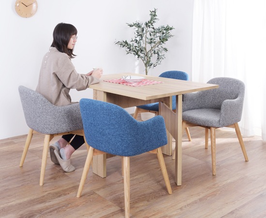 折りたたみダイニングテーブル RASIK（ラシク） ダイニングセット 5点セット 〔 折りたたみ テーブル