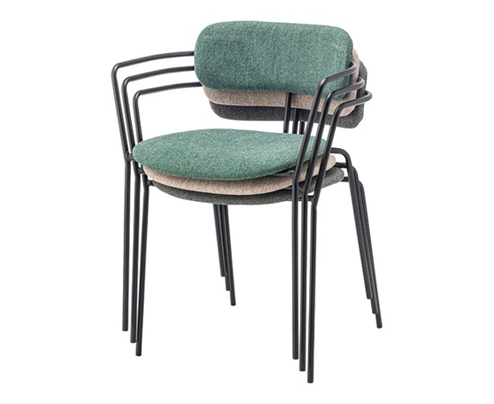 パック アームチェア｜椅子｜アーム付き｜シンプル｜スチール