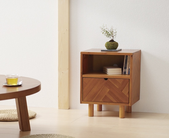 HENT】サイドチェスト｜幅400mm｜MDF材｜幾何学模様【公式HAPSENT】