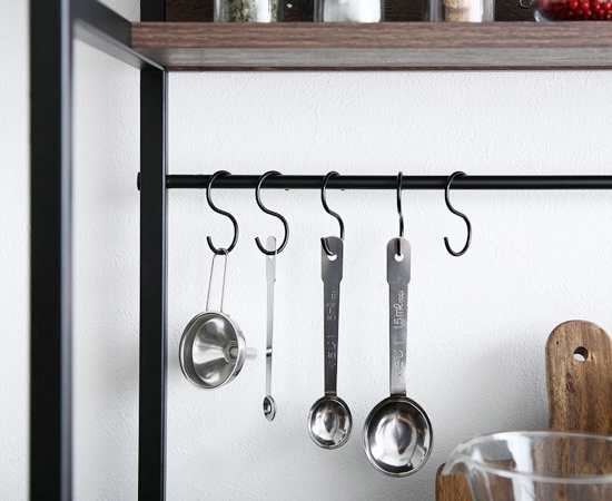 Walter】 ガラス扉キッチン収納｜幅800㎜｜まとめて収納可能｜食器棚  