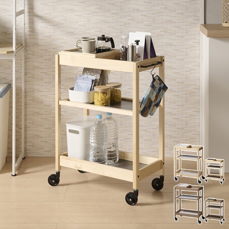 新品未使用品　オフィスワゴン TORE-3H 弘益 木製ワゴン トーレワゴン 楽天市場】《弘益|KOEKI》トーレ ワゴン 引き出し付 配膳台