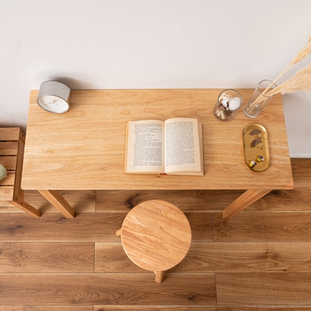 helppo】デスク｜HOW-003NA｜北欧風｜デスク｜机｜ヴィンテージ感が