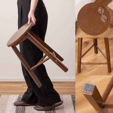 helppo】スツール（3本脚）｜HOW-009｜シンプルだから幅広く使える