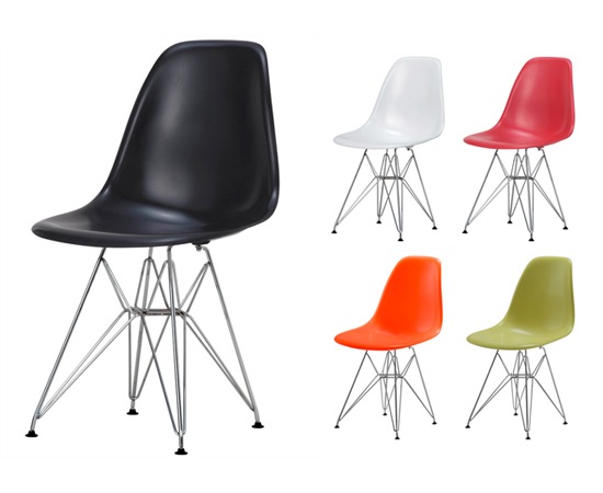 イームズ サイドシェルチェア（スチールベース・マット）｜DSR｜リ