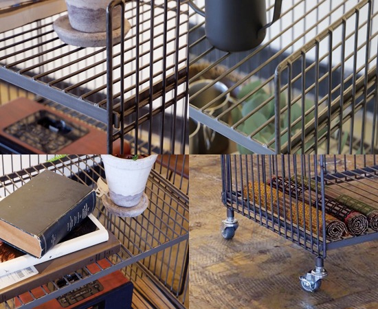 ワイヤーワゴン（ワイド・ダブル）｜無骨｜インテリア｜デザイン｜家具