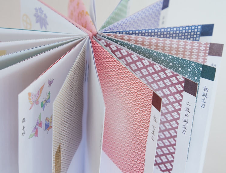 一代御朱印帖　薄鳩羽色　扇面