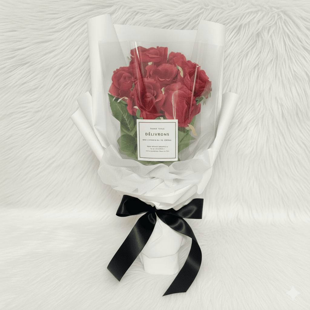 花　アートフラワーブーケ　アートフラワー　フラワー　花　造花　薔薇　バラ　1 fb2627_1.jpg