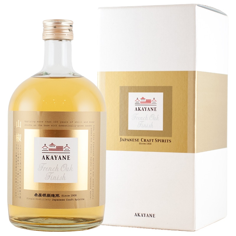 AKAYANE CRAFT SPIRITS 山椒 French Oak Finish 35% 720ml 箱付き