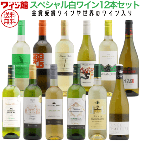 【送料無料】＜第67弾＞スペシャル白ワイン12本セット（白12本）