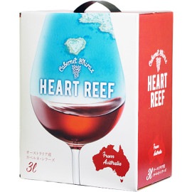 【BOXよりどり4個で送料無料】 ＜赤＞ハートリーフ　カベルネ・シラーズ バッグインボックス 3,000ml|オーストラリア|産地で選ぶ