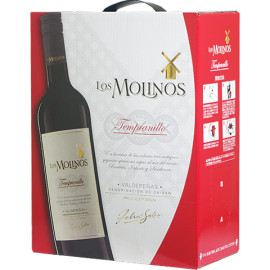 【BOXよりどり4個で送料無料】 ＜赤＞ロス・モリノス　テンプラニーリョ バッグインボックス 3,000ml|スペイン|産地で選ぶ