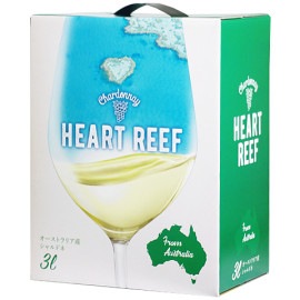 【BOXよりどり4個で送料無料】 ＜白＞ハートリーフ　シャルドネ バッグインボックス 3,000ml|オーストラリア|産地で選ぶ