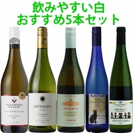 【セットでお得！送料無料！】飲みやすい白おすすめ5本セット