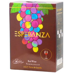 【BOXよりどり4個で送料無料】＜赤＞エスペランサ・テンプラニーリョ バッグインボックス 3000ml