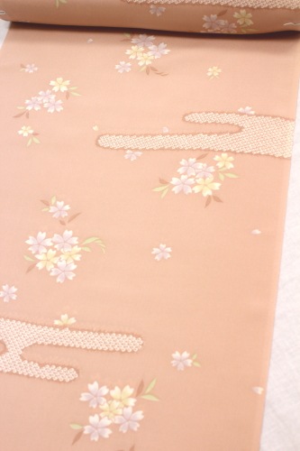 最高級正絹長襦袢「霞鹿の子に桜」 | 販売着物商品,長襦袢,おしゃれ用 