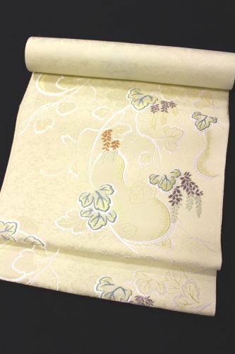 正絹絽 九寸帯 九寸名古屋帯 西陣織 ふくい 華 2293 24日18時迄！” 【シルバーウィークSALE】 【ふくい】 正絹西陣織