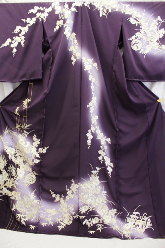 最高級夏訪問着「刺繍 竹に花枝丸」 | 販売着物商品,夏着物,礼装用夏 