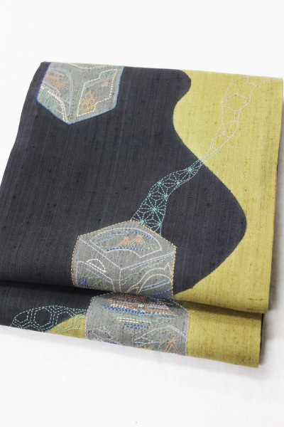 西陣織紬袋帯「染め分けにさしこ」 | 販売着物商品,袋帯,おしゃれ用  