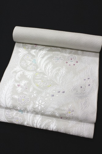 西陣織弥栄織物謹製 九寸名古屋帯「唐花更紗」 | 販売着物商品,名古屋