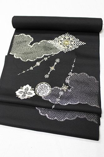 卸し売り購入 最高級九寸名古屋帯「刺繍 菱華紋」 販売着物商品,名古屋帯,九 | 着物・浴衣